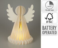 engel papier 38cm led wit