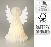 engel papier 50cm led wit - afbeelding 2