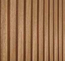 Enkelzijdige wand C met Thermo Triple profiel, ayous, hoogte 224 cm.