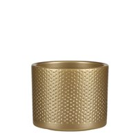 Era pot rond goud relief - H10 x Ø12 cm - afbeelding 1