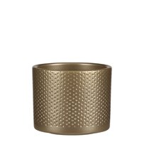 Era pot rond goud relief - H10 x Ø12 cm - afbeelding 2