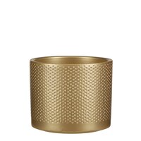 Era pot rond goud relief - h12,5xd13,5cm - afbeelding 1