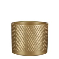 Era pot rond goud relief - H13 x Ø15 cm - afbeelding 1