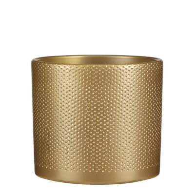 Era pot rond goud relief - h17,5xd19,5cm - afbeelding 1