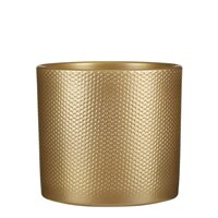 Era pot rond goud relief - h21,5xd23cm - afbeelding 1