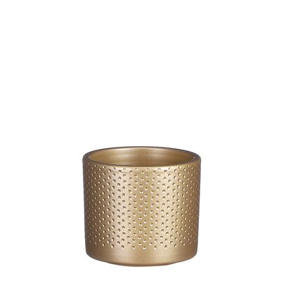 Era pot rond goud relief - H7 x Ø7 cm - afbeelding 1