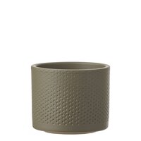 Era pot rond groen relief - H10 x Ø12 cm - afbeelding 1