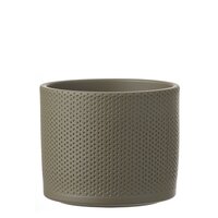 Era pot rond groen relief - H13 x Ø15 cm - afbeelding 1