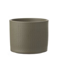 Era pot rond groen relief - h14,5xd17,5cm - afbeelding 1