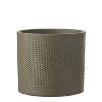 Era pot rond groen relief - h21,5xd23cm - afbeelding 1