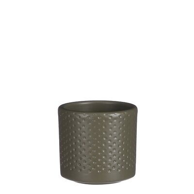 Era pot rond groen relief - H7 x Ø7 cm - afbeelding 1