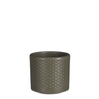 Era pot rond groen relief - H7 x Ø7 cm - afbeelding 1