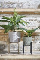 Era pot rond groen relief - H9 x Ø10 cm - afbeelding 4