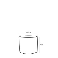 Era pot rond l.grijs sand - H9 x Ø10 cm - afbeelding 3