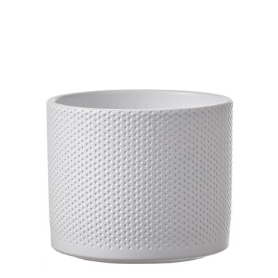 Era pot rond wit relief - h14,5xd17,5cm - afbeelding 1