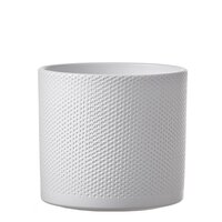 Era pot rond wit relief - h17,5xd19,5cm - afbeelding 1