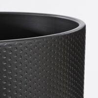 Era pot rond zwart mat relief - H26 x Ø28 cm - afbeelding 2