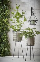Era pot rond zwart mat relief - H9 x Ø10 cm - afbeelding 4