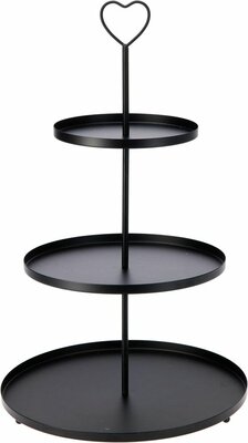 etagere 30 x 30 x 48 cm zwart