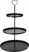 etagere 30 x 30 x 48 cm zwart