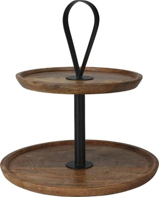etagere, 32 cm, mangohout