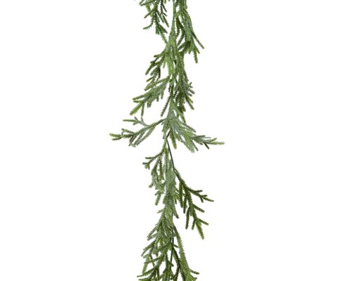 Everlands guirlande besneeuwd groen 180 cm