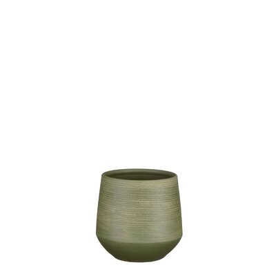 Evora pot rond groen - H15 x Ø16 cm