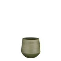Evora pot rond groen - H15 x Ø16 cm