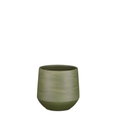 Evora pot rond groen - H18 x Ø19 cm