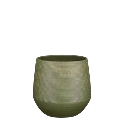Evora pot rond groen - H23 x Ø24 cm