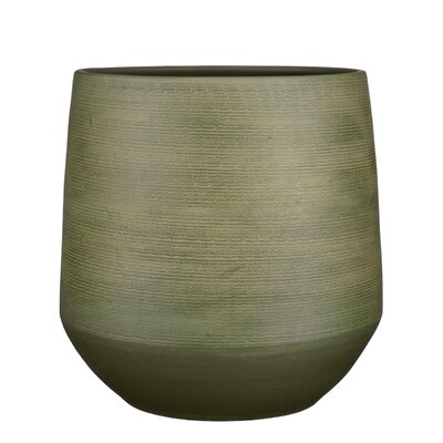 Evora pot rond groen - H39 x Ø40 cm
