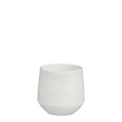 Evora pot rond off white - H15 x Ø16 cm