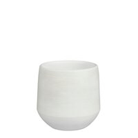 Evora pot rond off white - H18 x Ø19 cm