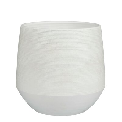 Evora pot rond off white - H28 x Ø30 cm