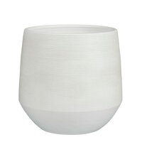 Evora pot rond off white - H28 x Ø30 cm