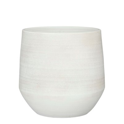 Evora pot rond off white - H34 x Ø37 cm
