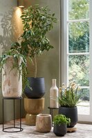 Evora pot rond zwart - H18 x Ø19 cm - afbeelding 2