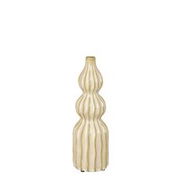 Felipe single flower vaas beige - H35 x Ø11 cm - afbeelding 1