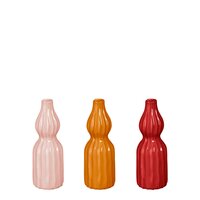 Felipe single flower vaas roze oranje rood 3 assorti - H20 x Ø7 cm - afbeelding 1