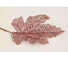 Fig blad l64cm rood gl., kunstplant
