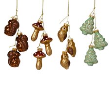Figuur glas, assortie, L 3,5 cm x B 2,2 cm x H 4,9 cm, keuze uit 1 stuks