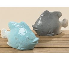 fish Frino per stuk H18cm terracotta