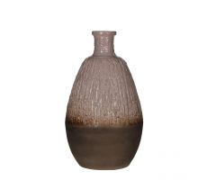 Fles, gaya, lichtroze, b 22 cm, h 38 cm