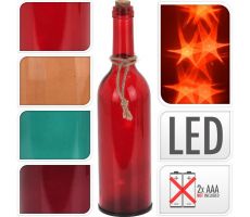 Fles, LED lampjes, 29 cm, per stuk, Led kerstverlichting