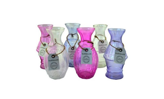 Fles, loriann, glas, b 9 cm, h 17 cm, meerdere variaties - afbeelding 1