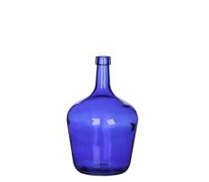 Fles, manuel, blauw, b 15.5 cm, h 24 cm