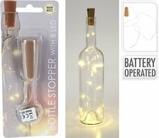 flessenstopper met 8 led, Led kerstverlichting - afbeelding 2