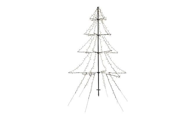 Led light boom H 200cm warm wit, Led kerstverlichting - afbeelding 1