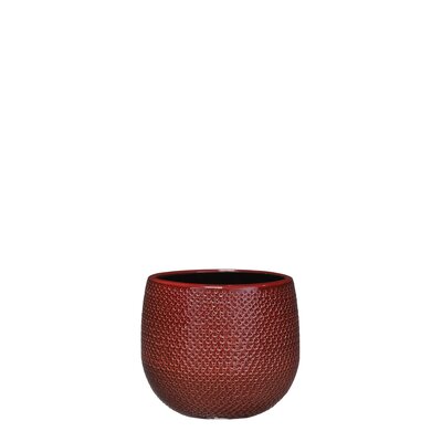 Gabriel pot rond bordeaux - H14 x Ø16 cm - afbeelding 1