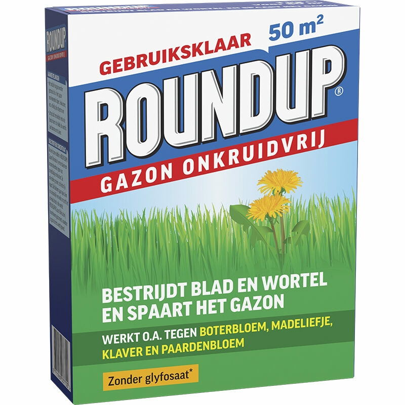 ROUNDUP® Gazon Onkruidvrij Onkruidverdelger Korrels 1kg Tuincentrum Bull